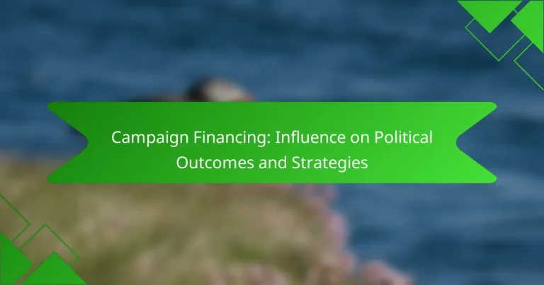 Campaign Financing: Influence on Political Outcomes and Strategies